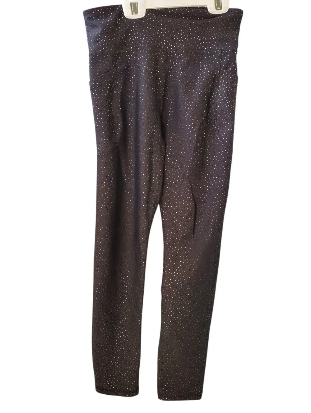 Old Navy Black High-Waist Sparkle Leggings Girl's Size 10/12